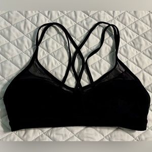 Lululemon Black & Mesh Yoga Top